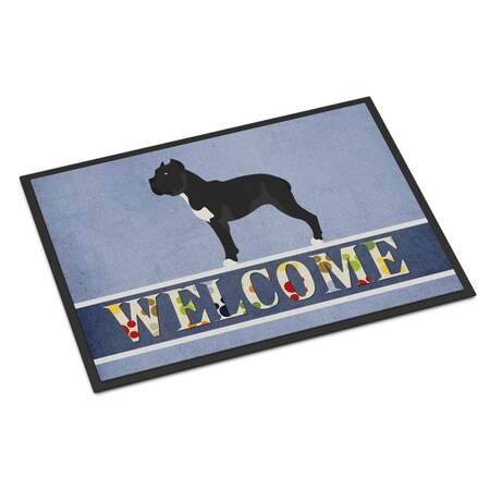 Carolines Treasures Cane Corso Welcome Indoor or Outdoor Mat - 18 x 27 in. BB8345MAT